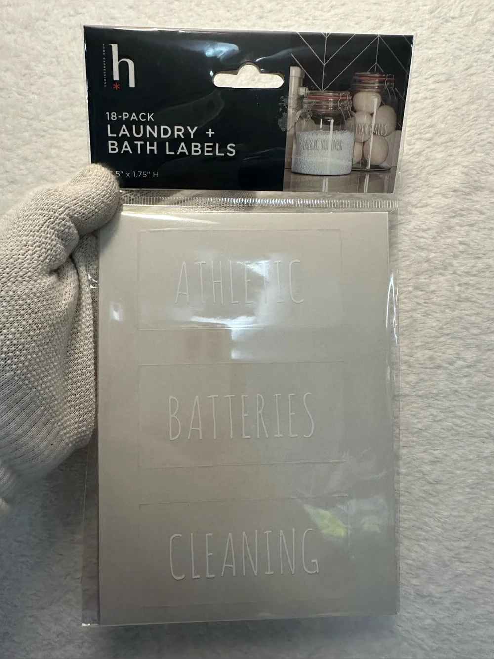 Home Expressions 18-Pack Laundry + Bath Labels